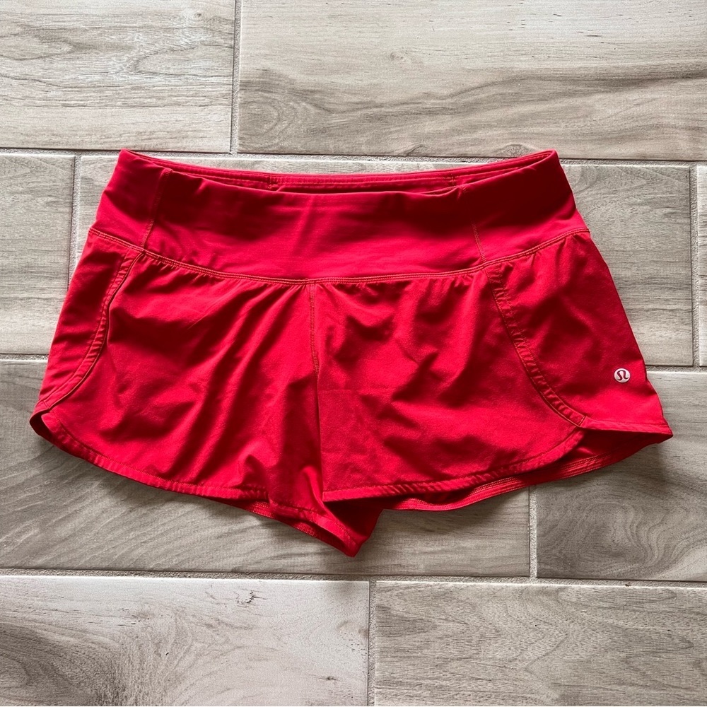 Lululemon Red Shorts - Speed Up Low-Rise Lined Short 2.5"